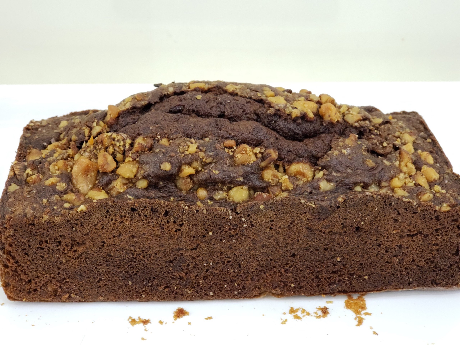 Chocolate walnut cake — rich and nutty