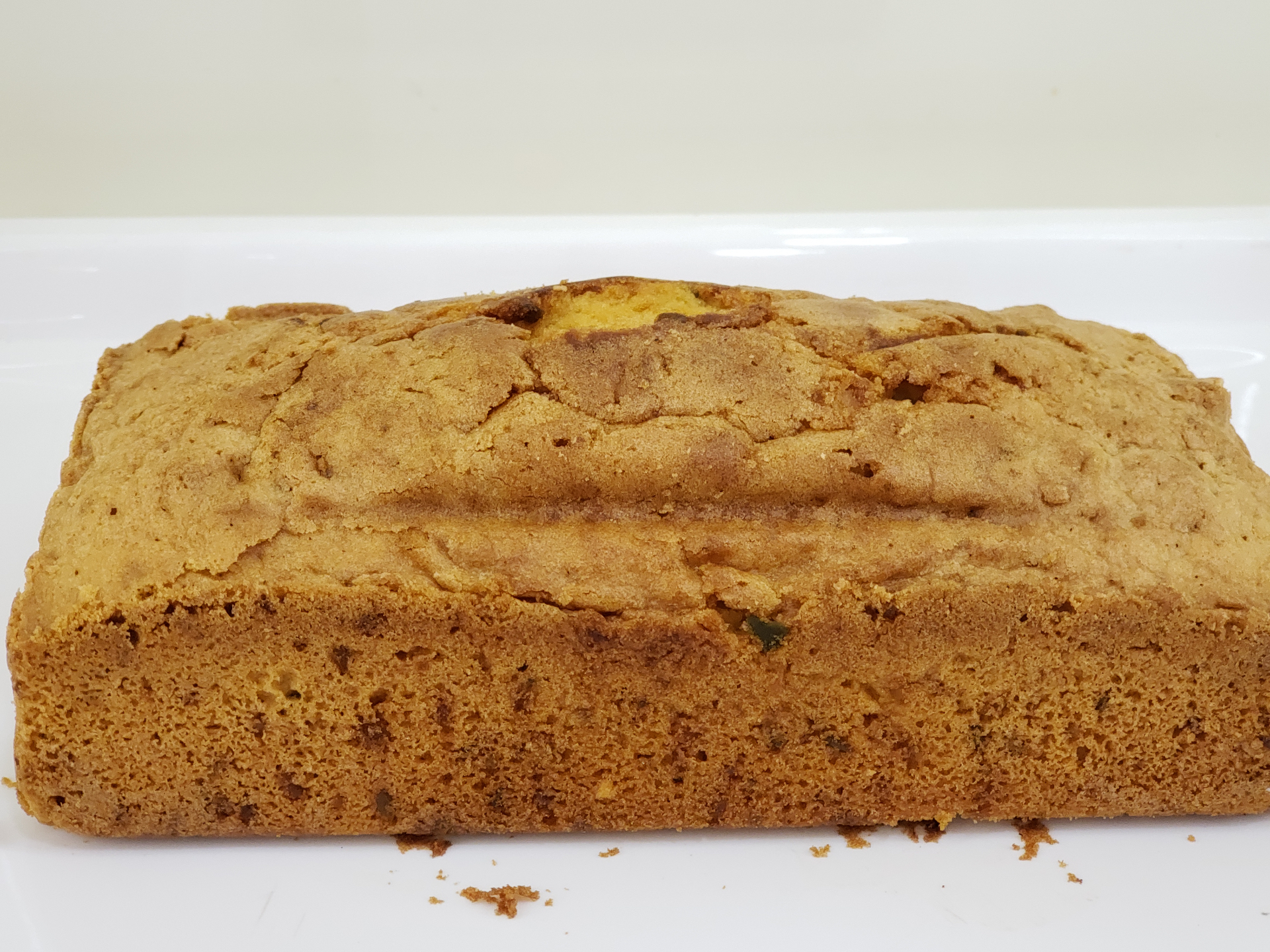 Freshly baked plum cake — festive special