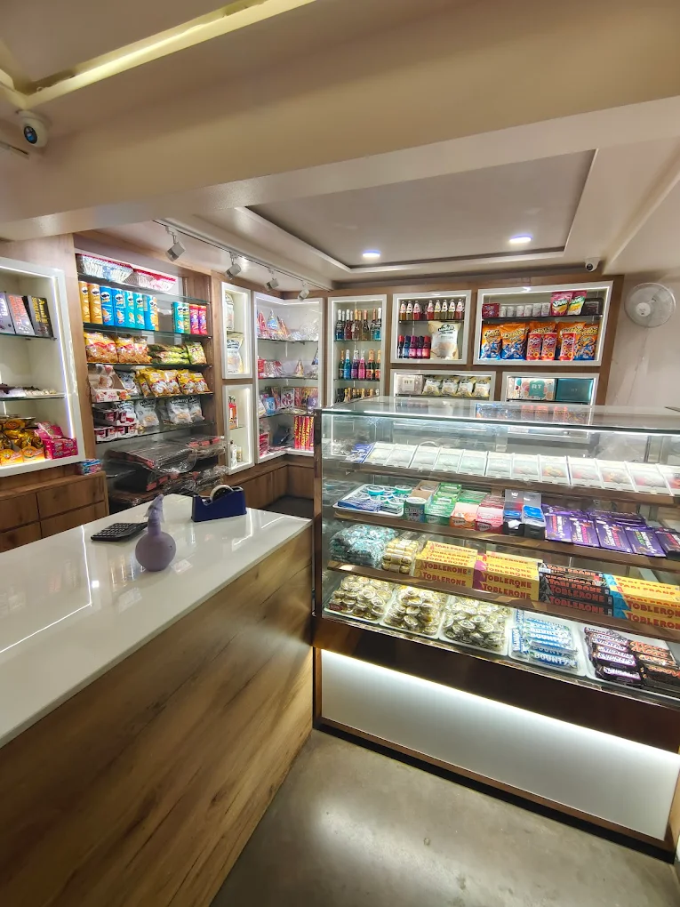 RT Bakers confectionery section with chocolates and sweets
