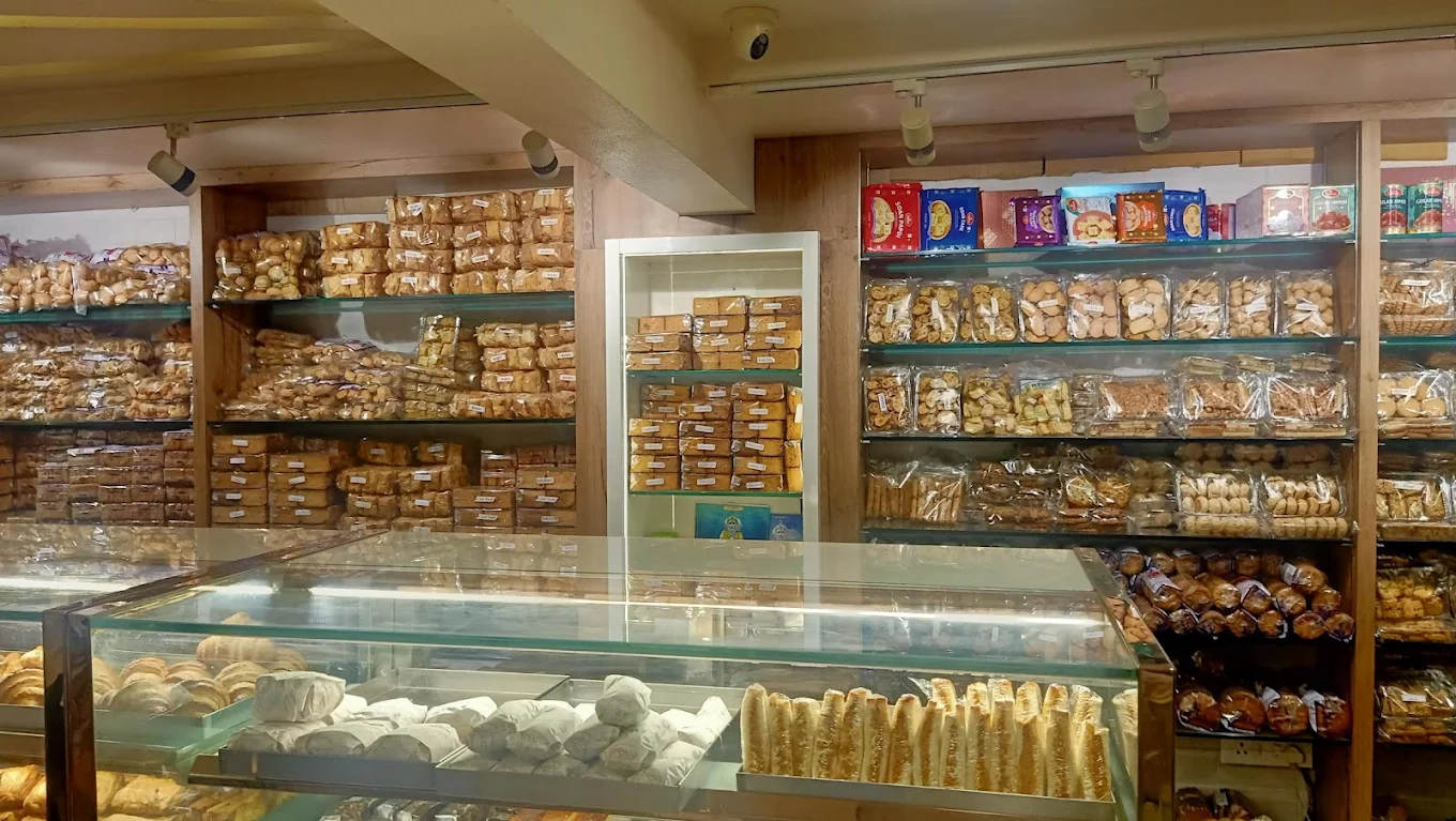 Inside view of RT Bakers Deolali Camp with biscuits and snacks