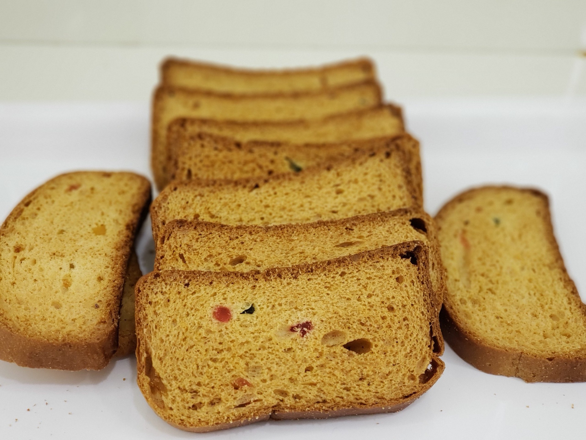 Suji rusk toasts — crunchy semolina-based toast